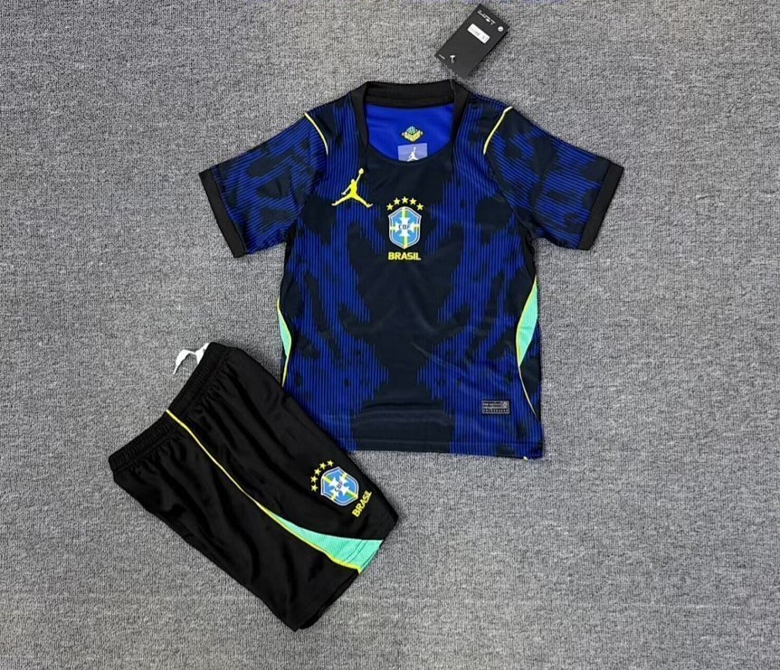 Kids-Brazil 2026 World Cup Away Leaked Soccer Jersey